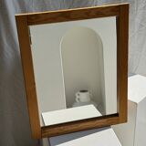 Small rectangular pine mirror 55x45