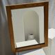 Small rectangular pine mirror 55x45
