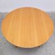 Round extendable dining table in oak by Van Den Berghe-Pauvers, 1970s