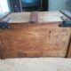 Old waxed wood chest