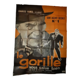 Affiche de cinéma, Le gorille vous salue bien 120x160 cm