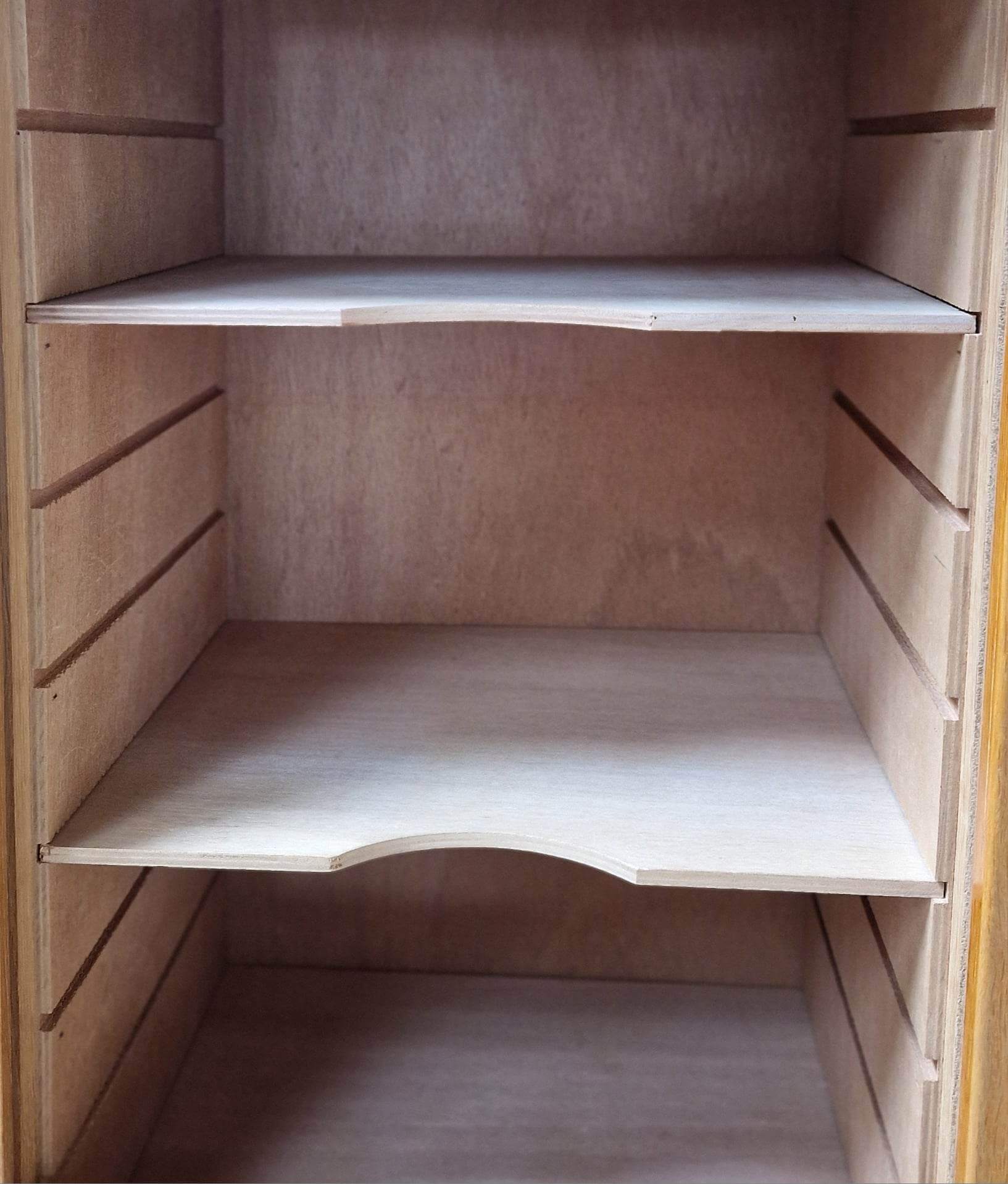 Triple curtain binder cabinet