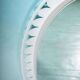 Organic mirror Space Age 1970s Hillebrand