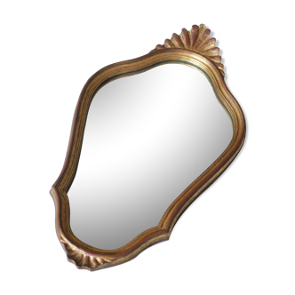 Miroir mural doré style Louis XV 33x58cm