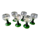 6 white wine glasses from Alsace Arc France