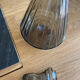 Amber glass decanter