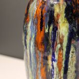 Multicolored vase M.Pussiaux