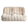 Michel Ducaroy Kashima 2-seater sofa in ecru velvet, Ligne Roset