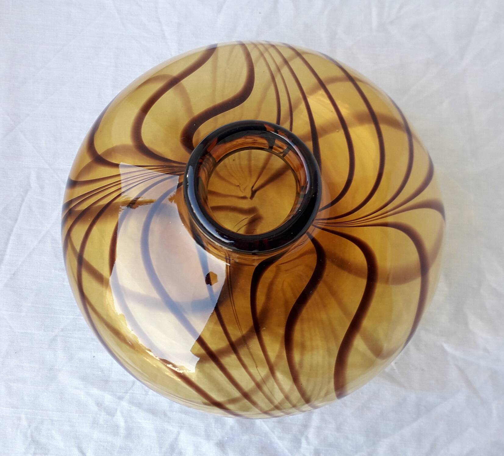 Blown glass vase