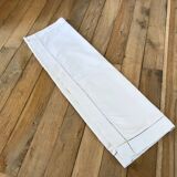 Old pillowcase in linen and openwork cotton early twentieth century