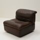Large modular leather sofa by Rolf Benz, Germany 1970s.