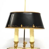 French hot water bottle lamp green and golden age 40