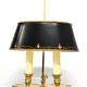 Lampe Bouillotte française verte et dorée des années 40
