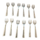 Box of 12 silver-plated oyster forks