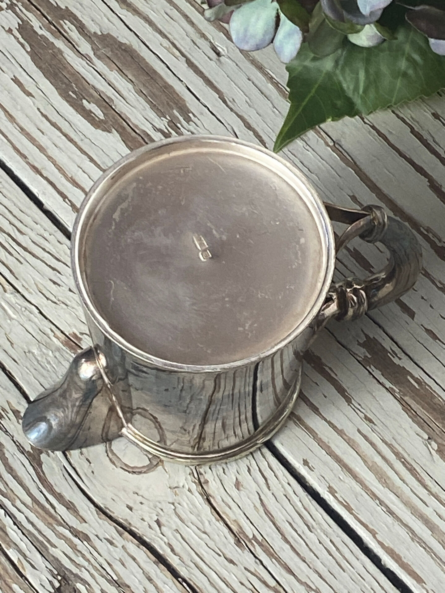 Silver-plated milk jug