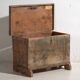 Old green patinated wooden chest (c.1900)