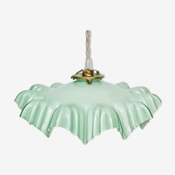 Suspension in pastel green opaline skirt