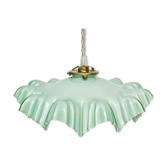 Suspension en opaline vert pastel jupée