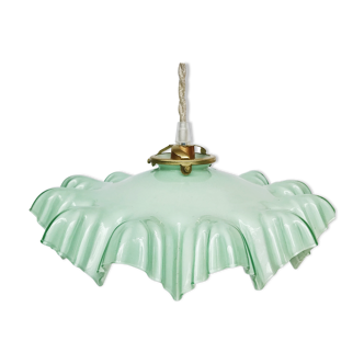 Suspension in pastel green opaline skirt