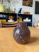 Small brown blown glass vintage vase