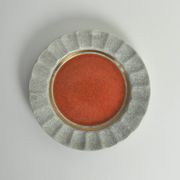 Royal Copenhagen Crackle glaze porcelain ashtray, Denmark 1950s