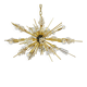 Grand Sputnik chandelier Metropolitan Opera in crystal and brass J.L. Lobmeyr