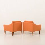 Dux Mid century lounge chairs attr. to  Folke Ohlsson, Sweden 1960s