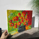 Bouquet de fleurs huile sur toile tableau