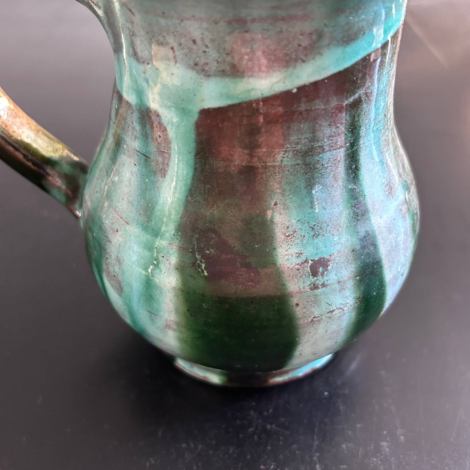 Pottery pitcher from Meyssac in Limousin