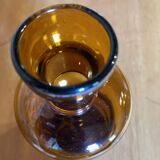 Amber glass soliflore bottle/vase, ca. 1970