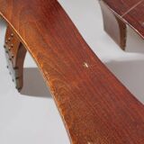 Brutalist Ottoman Camel Saddle Stool