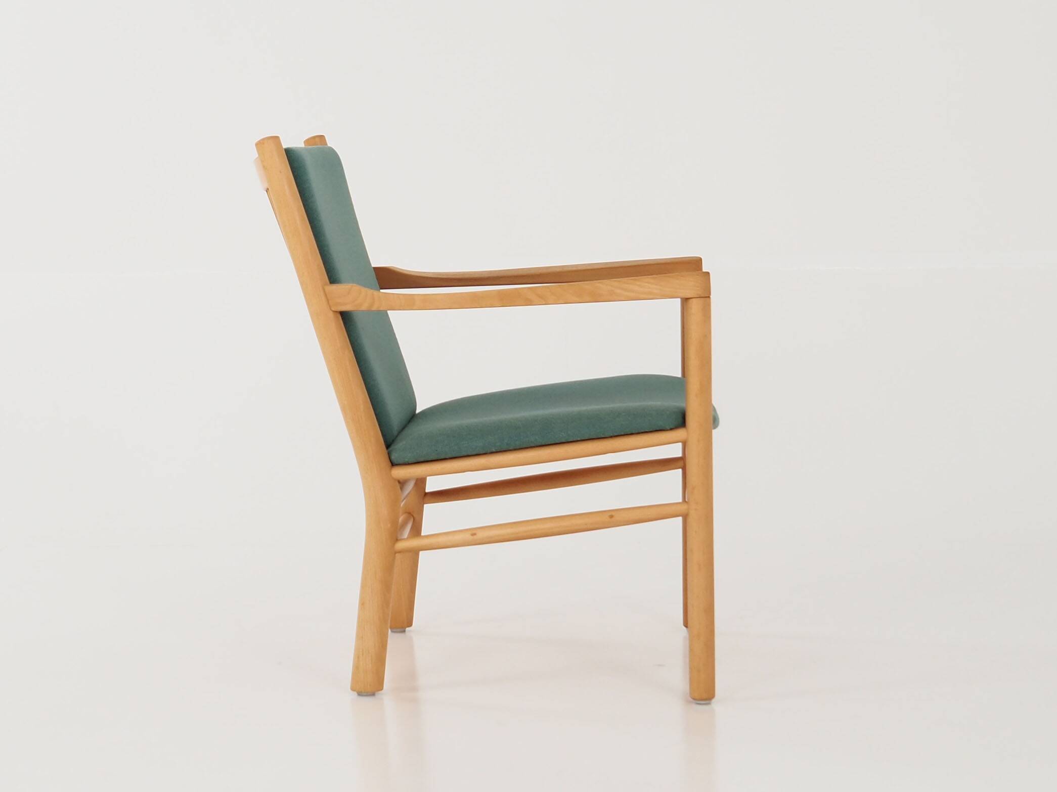 Beech armchair, Danish design, 1970s, designer: Erik Ole Jørgensen, manufacture: Tarm Stole & Møbelf