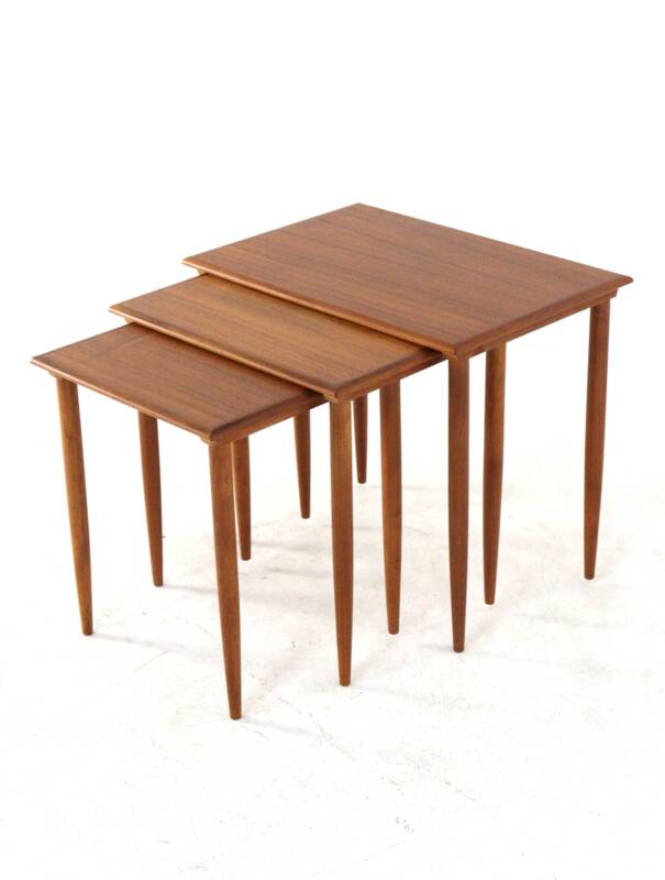 Ensemble de tables gigognes 'Fangel' - design danois