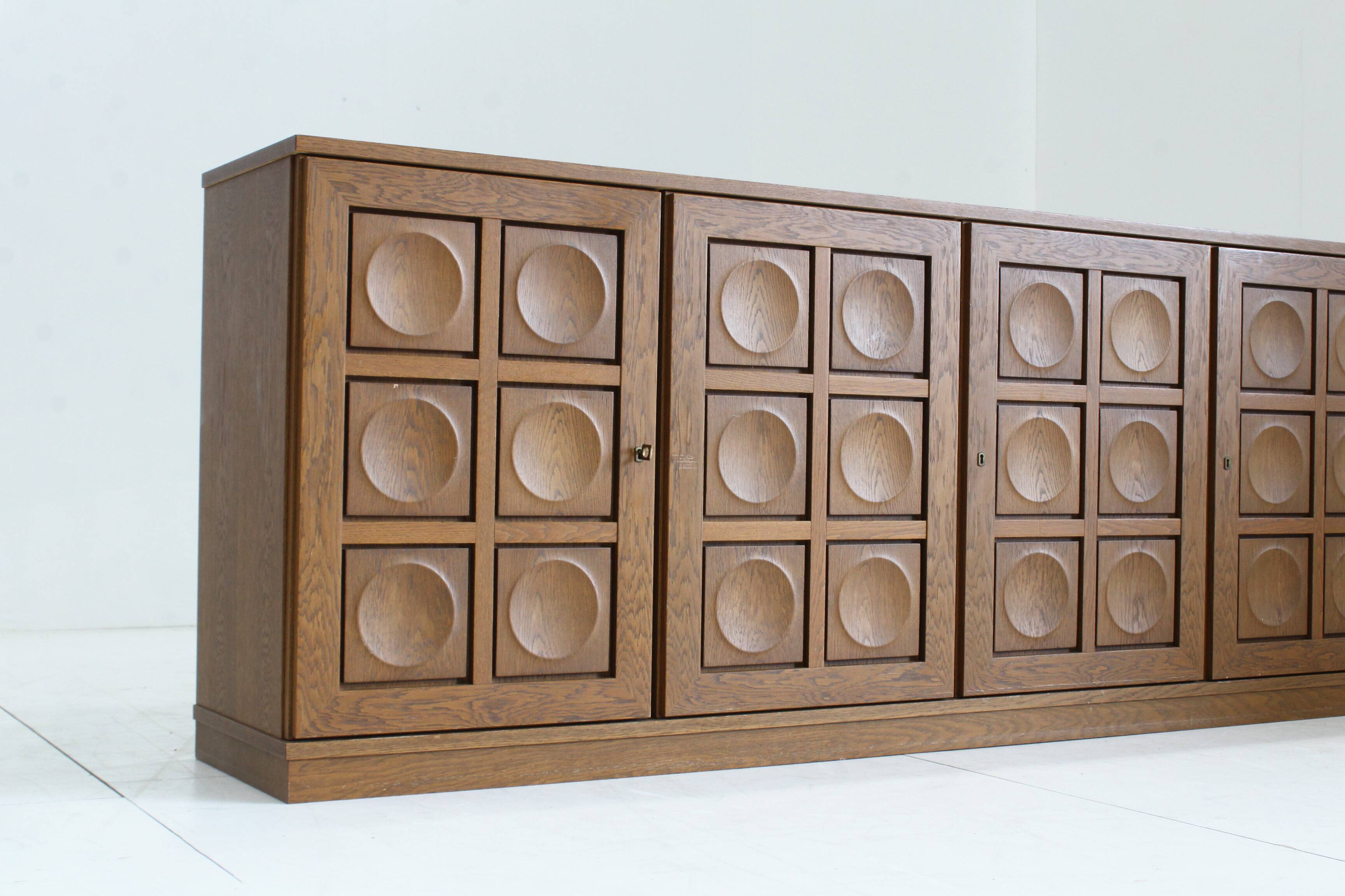 Buffet brutaliste vintage des années 1970 Gerhard Bartels
