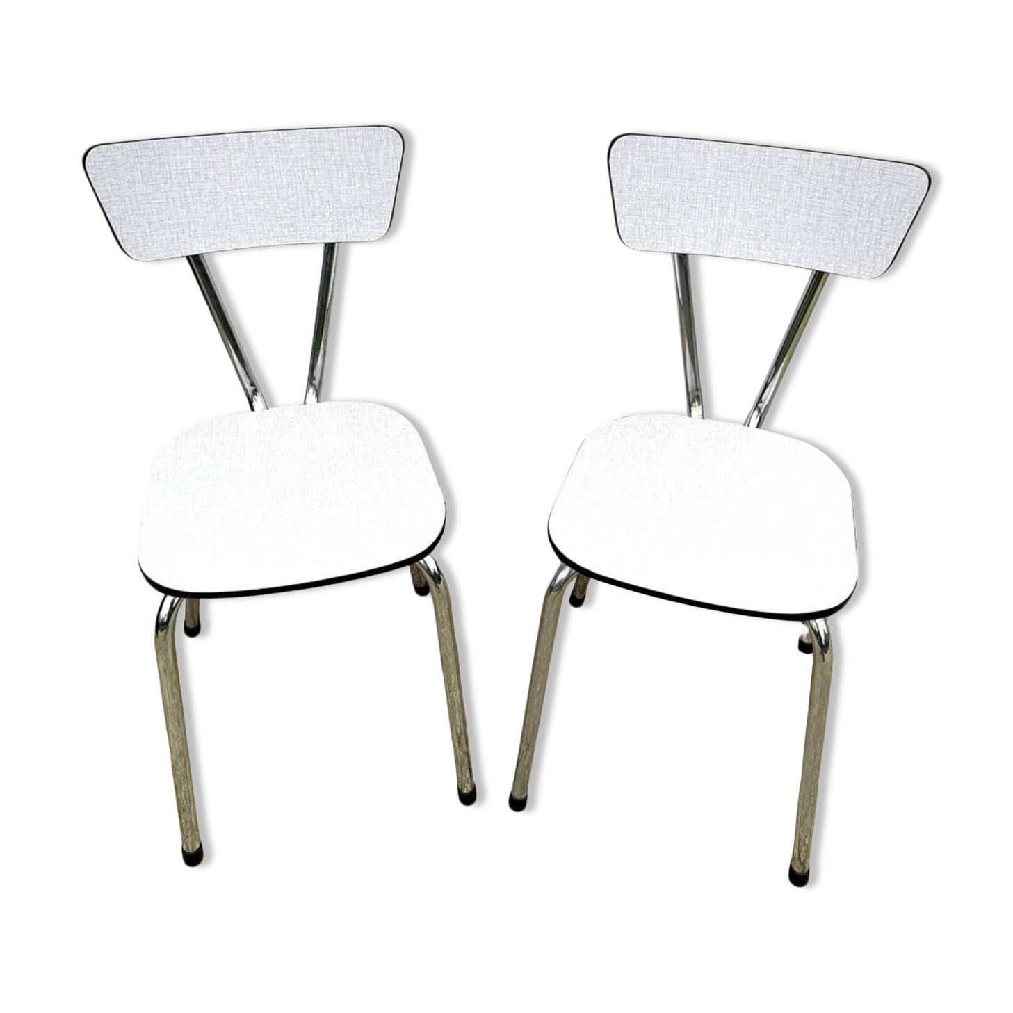 Set of two formica chairs