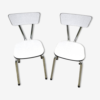 Lot de deux chaises formica