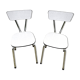 Set of two formica chairs