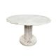 White drapery marble Italy / Neo Classic side / coffee table
