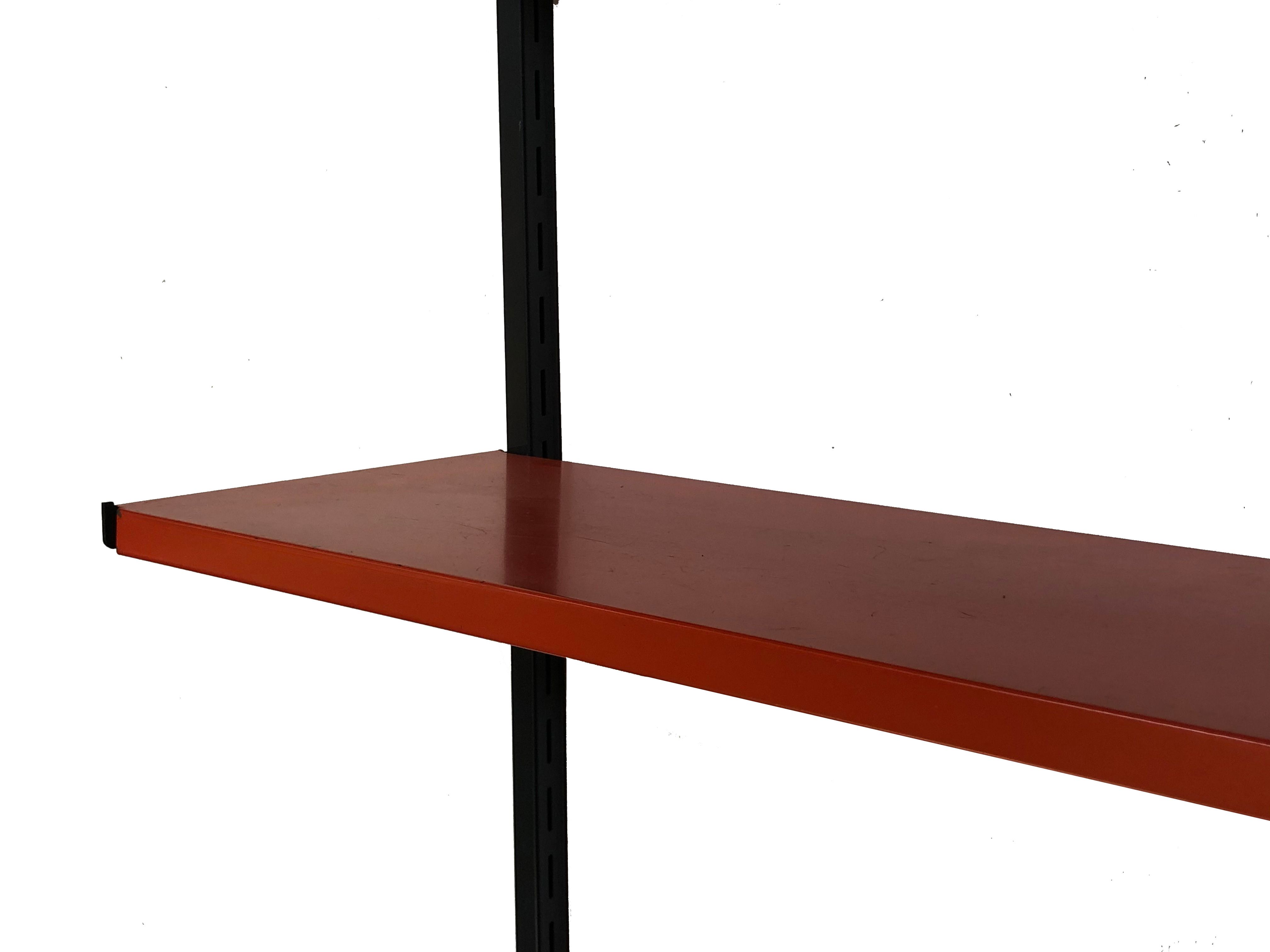 Tomado Holland vintage wall support black steel orange from the 1970s