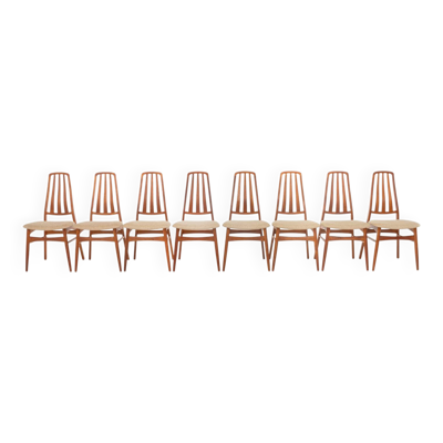 Ensemble de 8 chaises à repas de Vamdrup Stolefabrik, Danemark 1960
