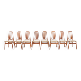 Set of 8 dining chairs by Vamdrup Stolefabrik, Denmark 1960s