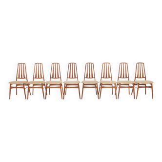 Set of 8 dining chairs by Vamdrup Stolefabrik, Denmark 1960s