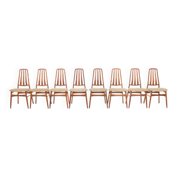 Set of 8 dining chairs by Vamdrup Stolefabrik, Denmark 1960s