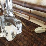 Crystal lamp signed Daum