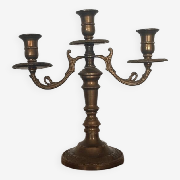 Antique chandelier in gilded brass