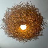 Natural rattan nest suspension