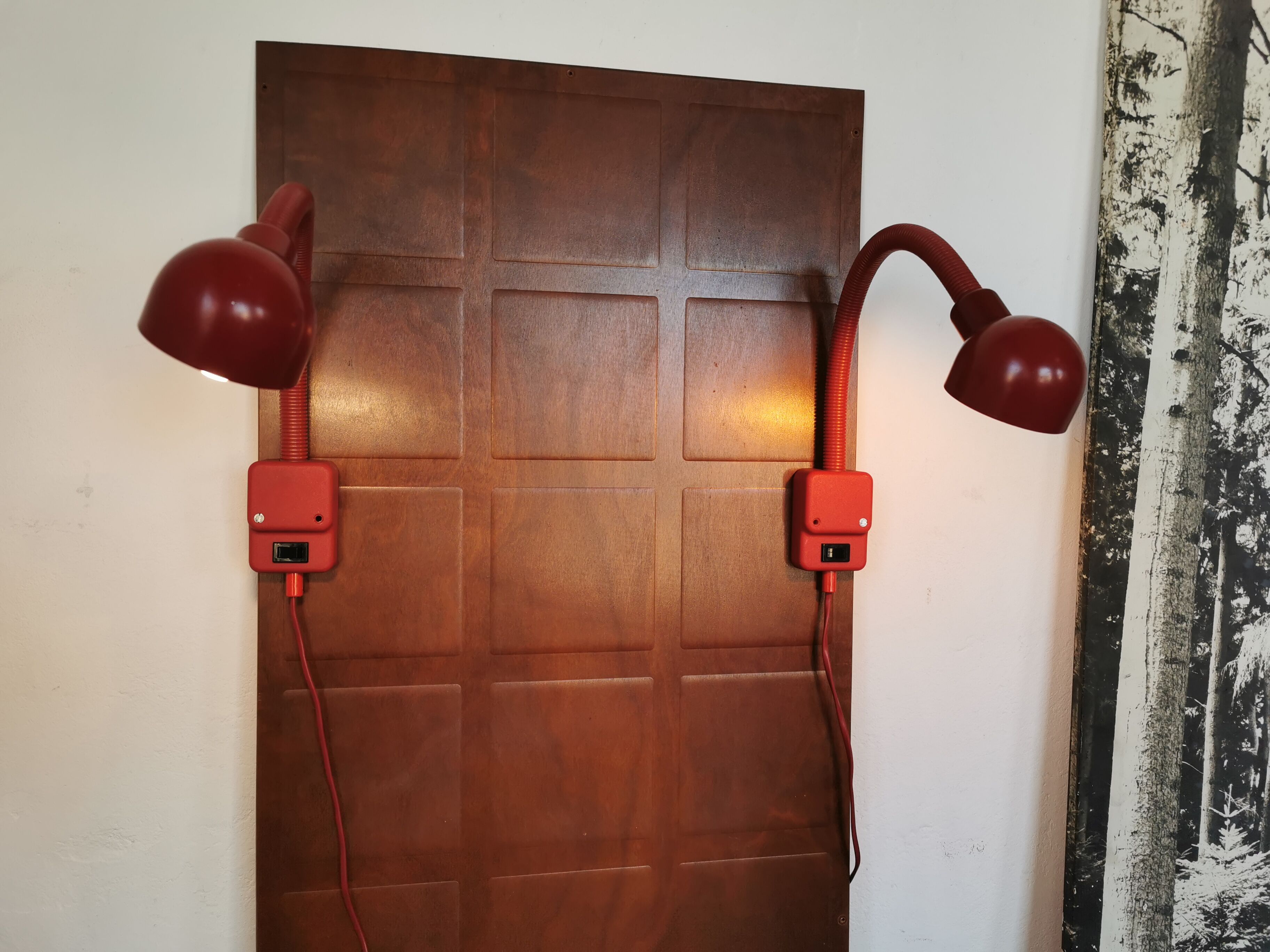 Pair of cobra sconces 1980