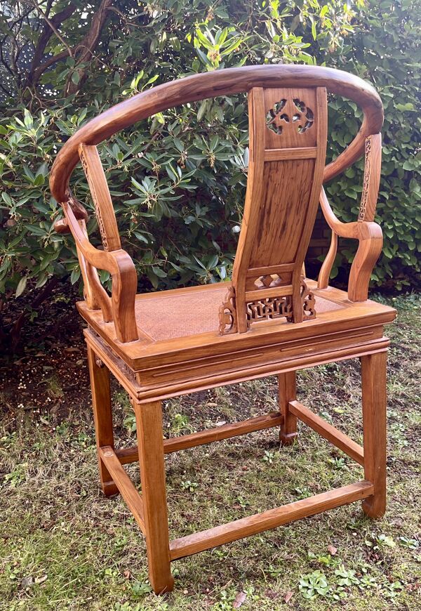 Fauteuil chinois - fer à cheval - Très bon état