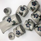 Enamelled stoneware coffee tea service