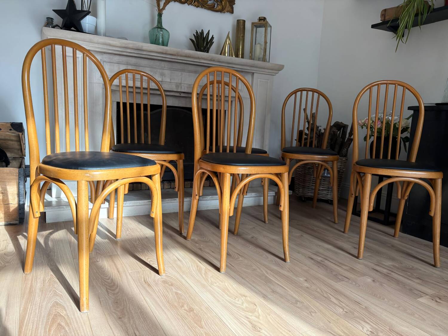 Set of 6 bistro chairs